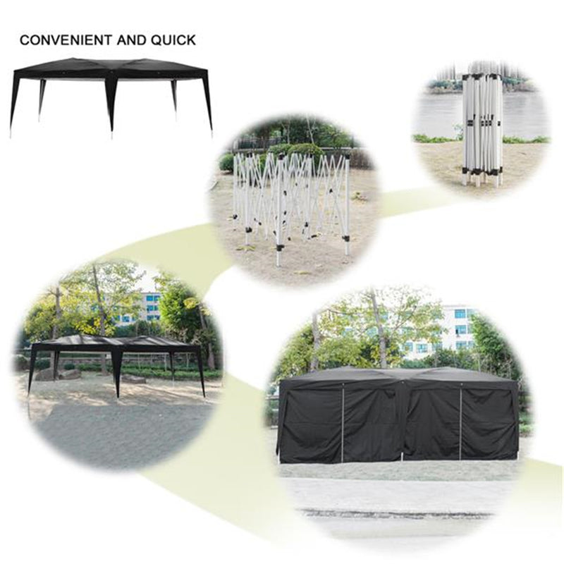 GAOMON Compact Instant Tent Portable Tent Camping Beach Shelter Black