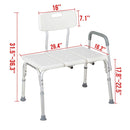 GAOMON Bathroom Safety Shower Chair with Back Anti-Slip Anti-Rust Bath Chair