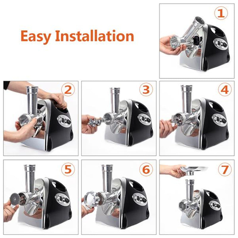 GAOMON Electric Blender Meat Grinder Sausage Stuffer Black