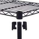 GAOMON 5-Layer Metal Shelf Rack Storage Rack for Kitchen Laundry Bathroom 180*90*35 Black