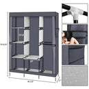 GAOMON 71inch Portable Clothes Closet Home Wardrobe GREY