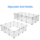 GAOMON 12pcs Pet Playpen Portable Indoor Metal Wire DIY Expandable Easy to Assemble Yard Fence