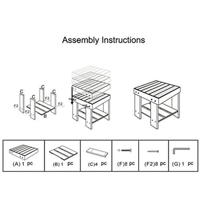 GAOMON Children Stool Step Stool for Kids Household Seat Wood Color