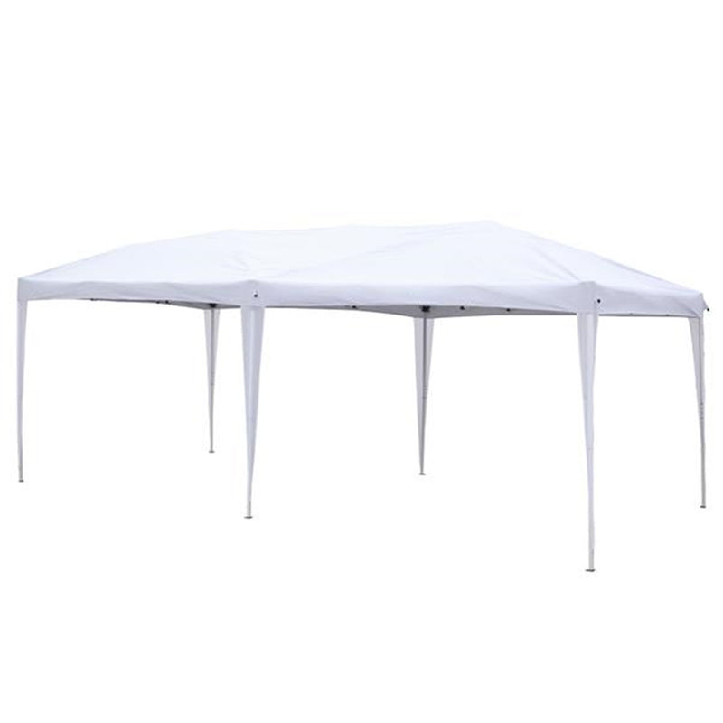 GAOMON Portable Instant Open Canopy Shade Shelter 2 Door Gazebo Tent White
