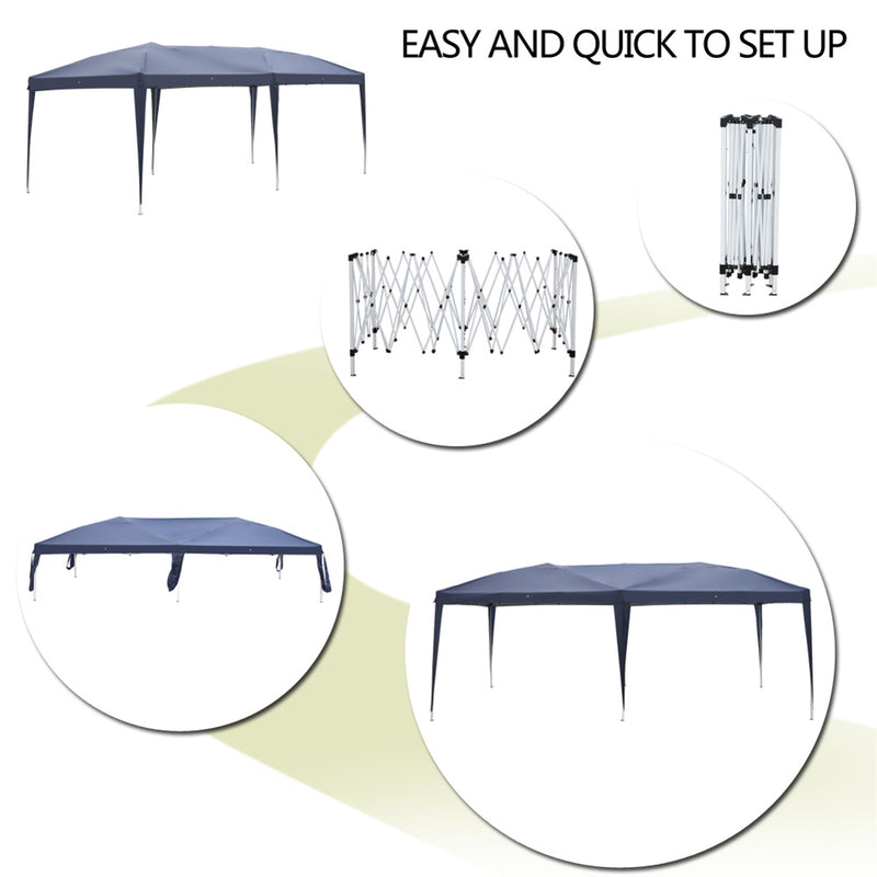 GAOMON Outdoor Folding Tent Adjustable Height Camping Waterproof Sun Shelter Tent