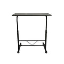 GAOMON Side Table Height Adjustable Coffee Snack Table Black