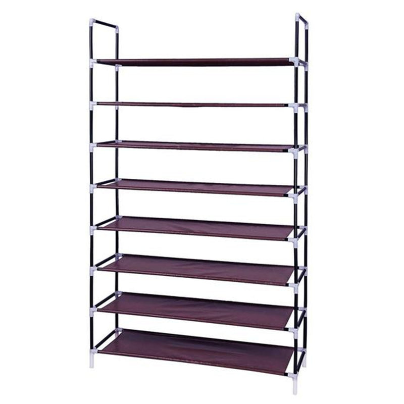 GAOMON 8 Layers Shoe Rack 100cm Brown