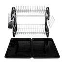 GAOMON Double-Layers Drain Shelf Multifunctional Bowls Dishes Chopsticks Spoons Storage Racks
