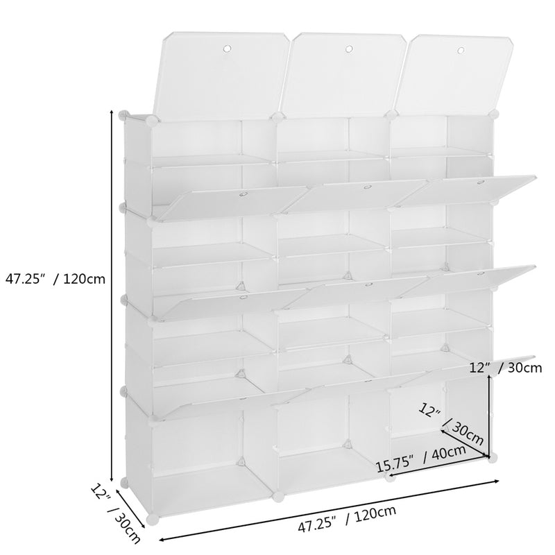 GAOMON 7-tier 21-grid Storage Shoe Cabinet Shoe Rack Organizer