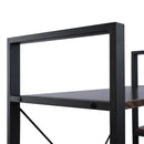 GAOMON Triple Wide 5 Tier Bookshelf Industrial Style Multipurpose Storage Rack Bookcases