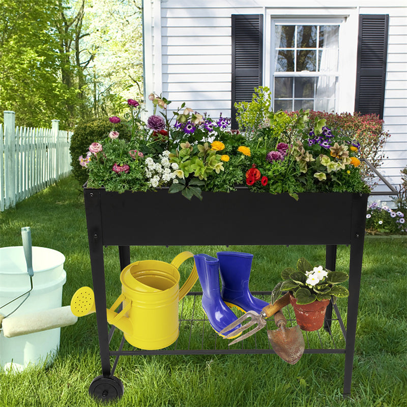 GAOMON Lightweight Planting Box with Wheels for Yard Garden Patios