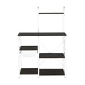 GAOMON 4-layer Microwave Oven Rack Kitchen Organizer Dark Brown