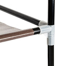 GAOMON 7 Layers 14 Grids Shoe Rack Cabinet 110*28*115cm Storage Dark Brown