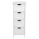 GAOMON 4-Drawer Storage Cabinet Bathroom Storage Organizer White