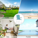 GAOMON 2pcs Strip Beach Chair 120kg Folding Beach Seat Chair Blue