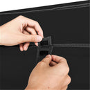 GAOMON 150*45*175 Portable Clothes Closet Wardrobe Clothes Storage Organizer Black