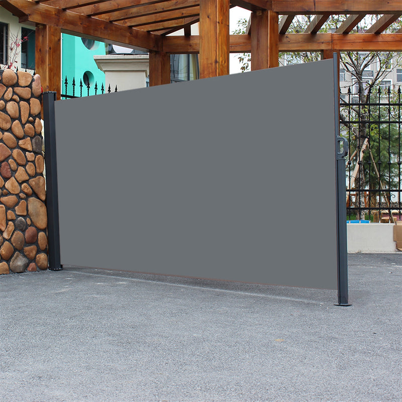 GAOMON 1.6x3m Side Pull Shed Instant Canopy Sunshade Wall Anti Peeping Dark Gray