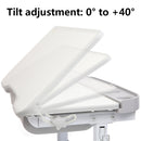 GAOMON 70cm Kids Desk Chair Set Height Adjustable Children Study Desk Gray