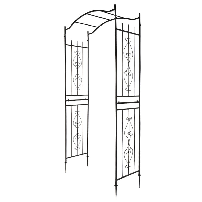 GAOMON Iron Arch Rust-Resistant Plant Climbing Frame with Bridge Roof