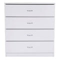 GAOMON Fiberboard Wood Cabinet Dresser with 4-drawer White
