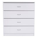 GAOMON Fiberboard Wood Cabinet Dresser with 4-drawer White