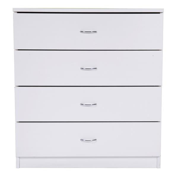GAOMON Fiberboard Wood Cabinet Dresser with 4-drawer White
