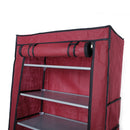 GAOMON 10-layer Shoe Rack Room-Saving Shoe Cabinet Wine Red