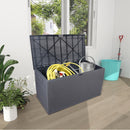 GAOMON Outdoor Garden Plastic Deck Box 120gal Storage Capacity Waterproof Lockable Container