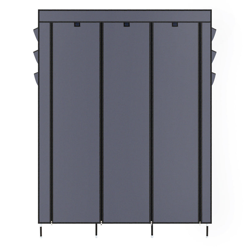 GAOMON 69 Inches Assembled Cloth Wardrobe Non-woven Fabric High-Leg Storage Closet Clothes Organizer