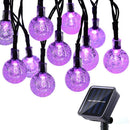 GAOMON LED Solar String Light Purple Milky White Ghost Light for Halloween Party Decorations