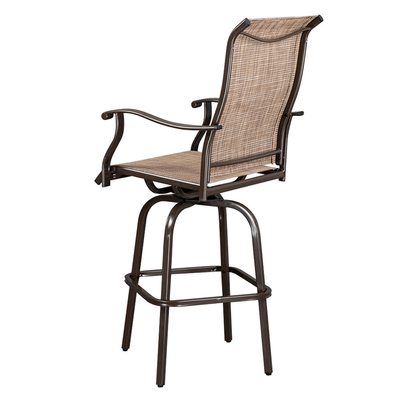GAOMON 2PCS Swivel Bar Chair Adjustable Long Service Life Patio Swivel Bar Stool