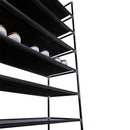 GAOMON 10 Tiers Shoe Rack Storage Cabinet for 50 Pairs Black