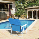 GAOMON Beach Chair Seat Chair for Outdoor Beach 48.5*44*75cm Blue