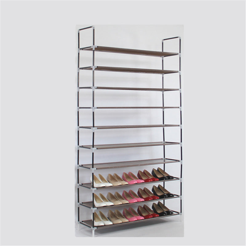 GAOMON 10 Layers Shoe Rack 100cm Household Portable GREY