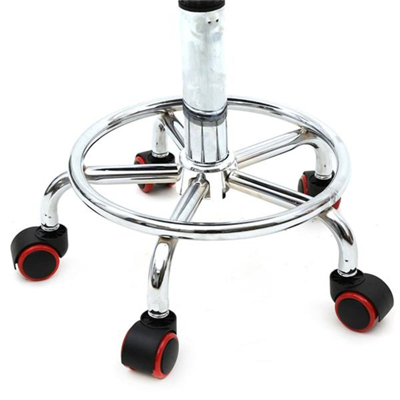 GAOMON Salon Stool Leather Sponge Adjustable Spa Bar Stool White