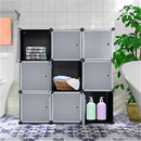 GAOMON Storage Organizer Diy 9-Cube Storage Shelving With Doors