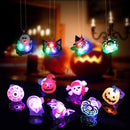 GAOMON 54pcs Halloween Light Up Rings Toys