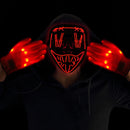 GAOMON Halloween Scary LED Mask with Light Up Gloves Kit