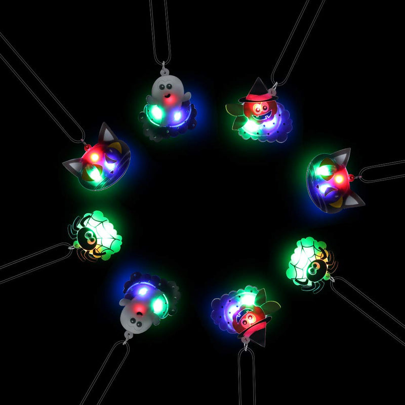 GAOMON 54pcs Halloween Light Up Rings Toys
