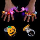 GAOMON 54pcs Halloween Light Up Rings Toys