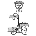 GAOMON 4-Tier Metal Shelves Flower Pot Plant Stand Display for Garden