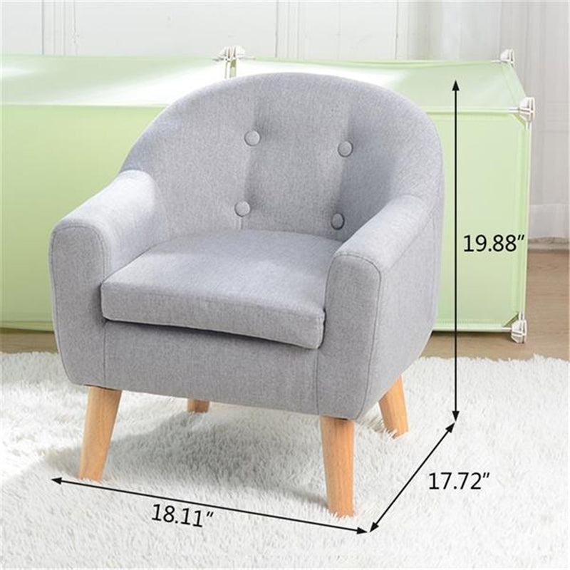 GAOMON Children Sofa with Detachable Cushion Household Living Room Grey