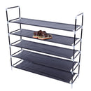 GAOMON 5-layer Shoe Rack 100cm Super Wide Extra Large Black