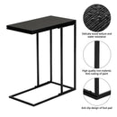 GAOMON L Side Table for Living Room Bedroom Assemble Side Table Black