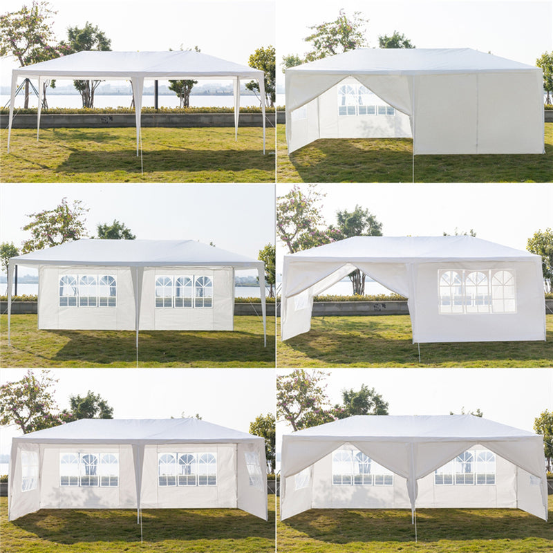 GAOMON 3x6m 6-sided 2 Doors Spiral Tube Pergola Waterproof Tent for Household Wedding Party