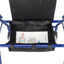 GAOMON Basket Walker Chair Wheel Rollator Walker Removable Back Support Blue