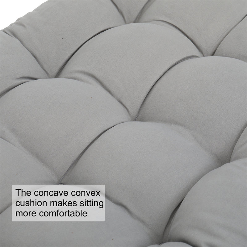 GAOMON Folding Chair Cushion Portable Comfortable 124x48x8cm Grey