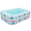 GAOMON Inflatable Pool Three-layer Airbag Children Play Pool 210*140*60cm Blue