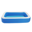 GAOMON 120x72x22inch Inflatable Swimming Pool Wall Cuboid Stored for Backyard Garden Blue