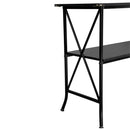 GAOMON 2 Tier Console Table Household Desk Furniture Black
